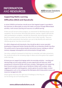 AS Supporting MLD and Dyscalculia